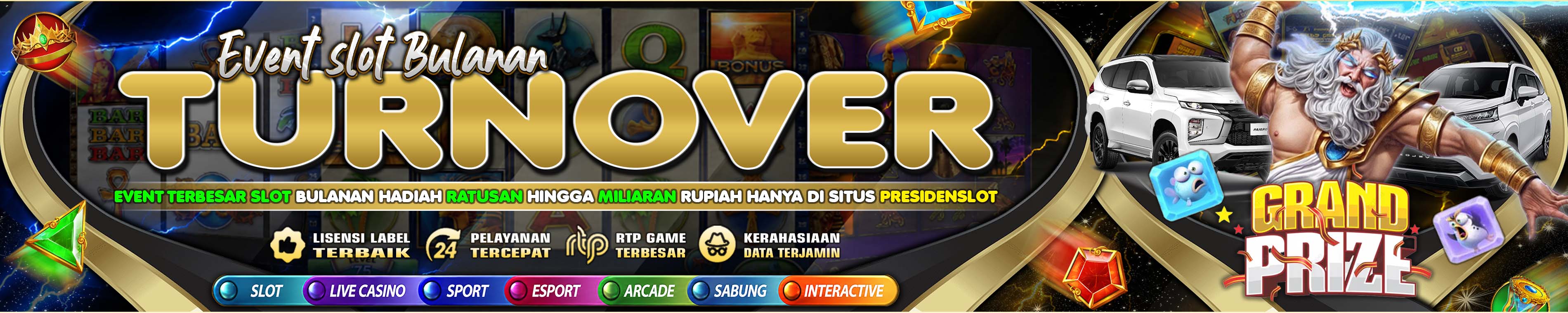 EVENT TURNOVER - WEB PRESIDENSLOT